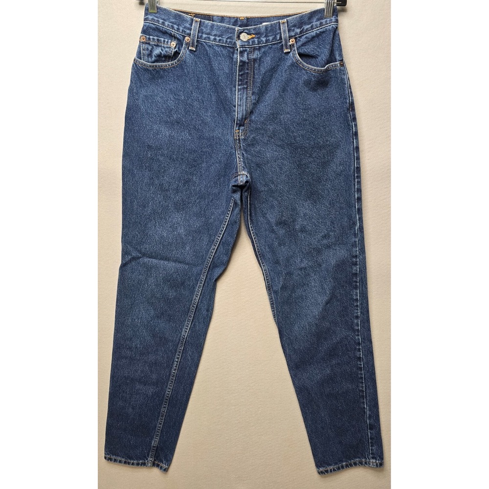 Vintage Levis 550 Jeans Womens Size 12L Tapered Leg High Waist Relaxed Fit Denim